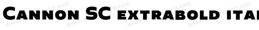 Cannon SC extrabold italic字体转换